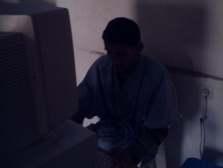 moi avec mon ordinateur